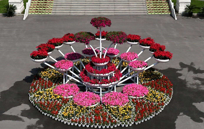 立体花坛